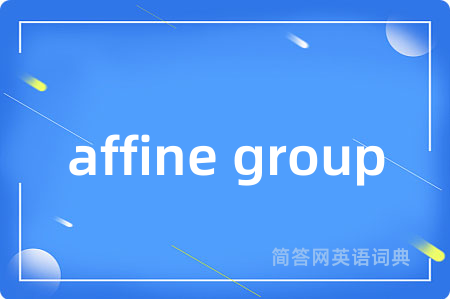 affine group