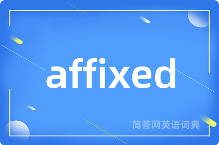 affixed