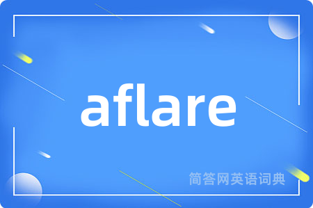 aflare