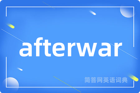 afterwar