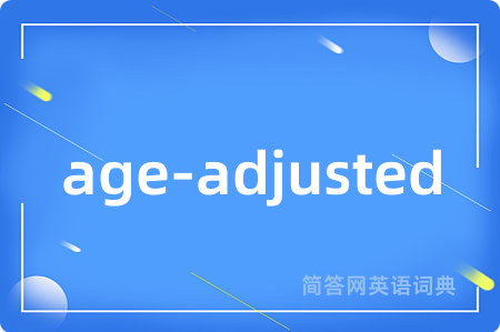 age-adjusted