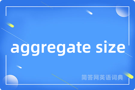 aggregate size
