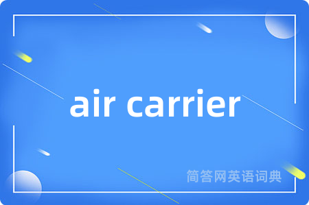 air carrier