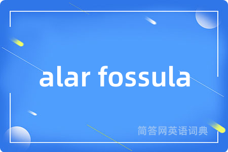 alar fossula