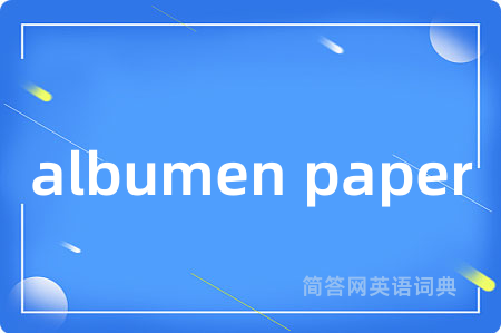 albumen paper
