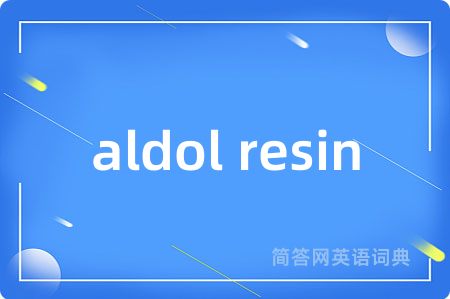 aldol resin