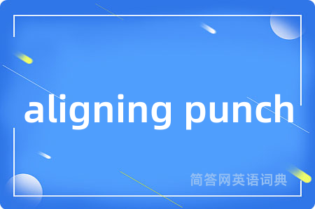 aligning punch