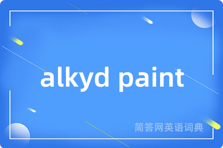alkyd paint