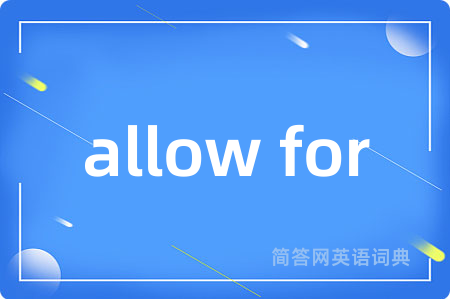 allow for