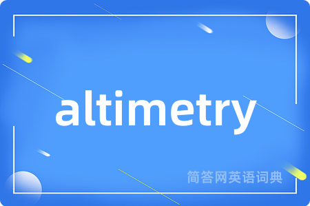 altimetry