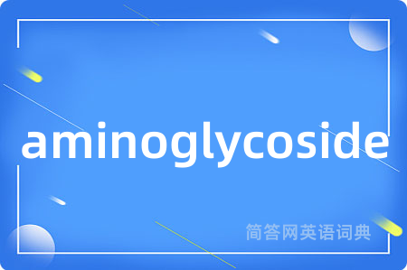 aminoglycoside是什么意思,aminoglycoside的中文翻译 aminoglycoside