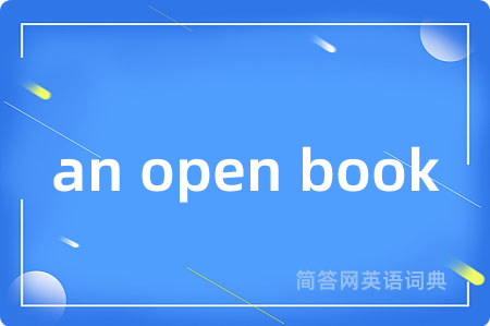 an open book