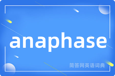 anaphase是什么意思,anaphase的中文翻译 anaphase