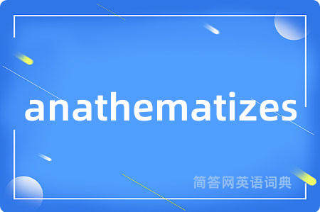 anathematizes