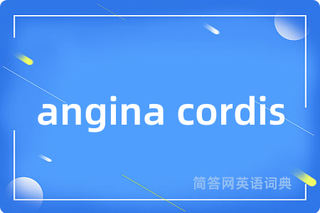 angina cordis