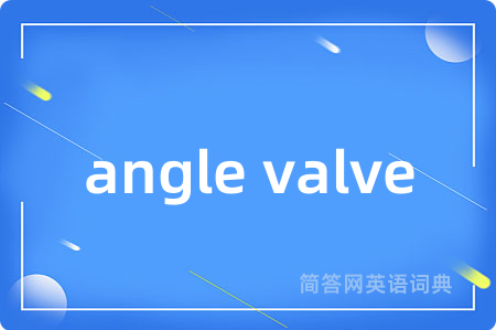 angle valve