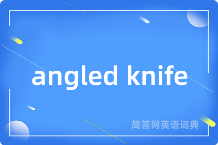angled knife