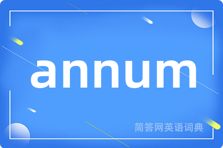 annum