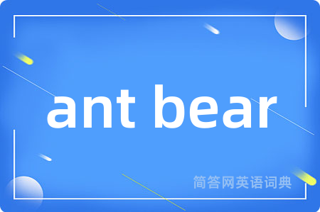 ant bear