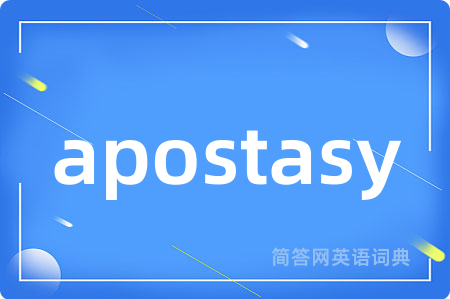 apostasy