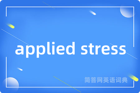 applied stress