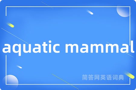 aquatic mammal