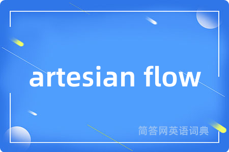 artesian flow