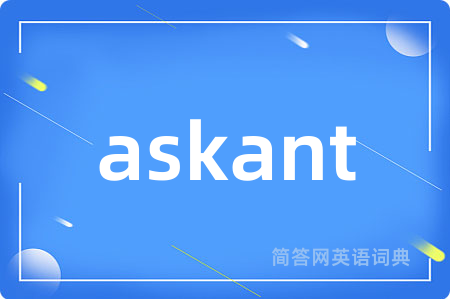 askant