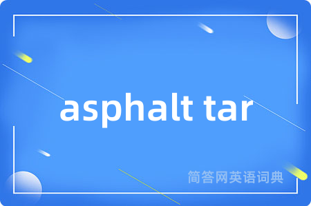 asphalt tar