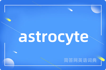 astrocyte是什么意思,astrocyte的中文翻译 astrocyte