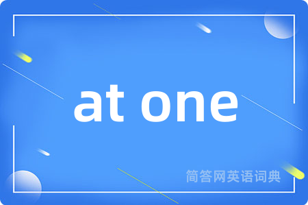 at one