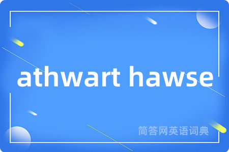 athwart hawse