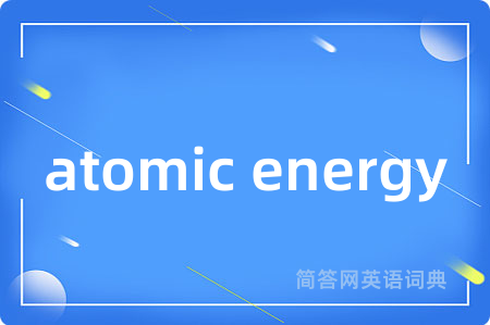 atomic energy