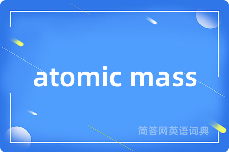 atomic mass