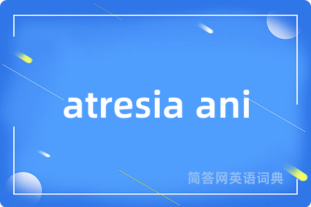 atresia ani