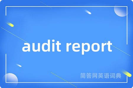 audit report