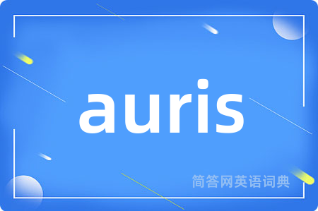 auris是什么意思,auris的中文翻译 auris