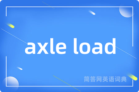 axle load