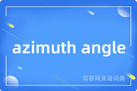 azimuth angle