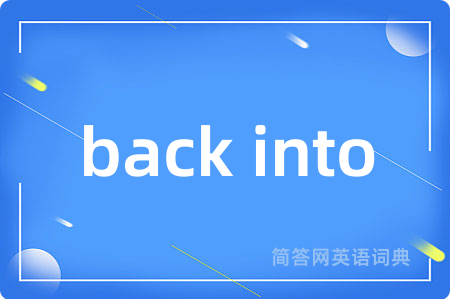 back into