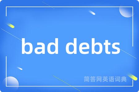 bad debts