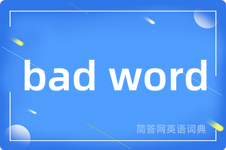 bad word