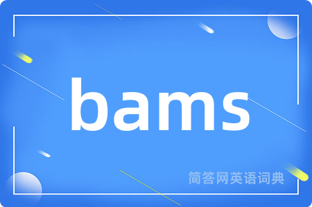 bams是什么意思,bams的中文翻译 bams
