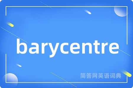 barycentre