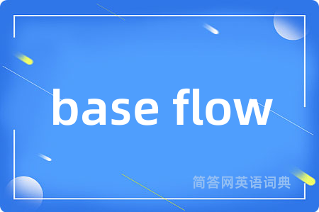 base flow