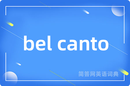 bel canto