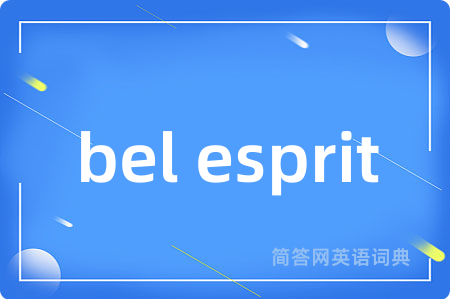 bel esprit