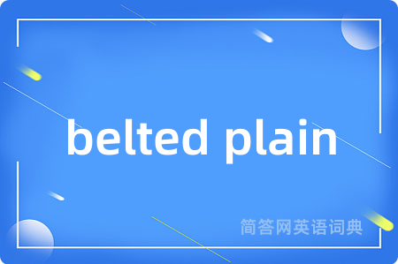 belted plain