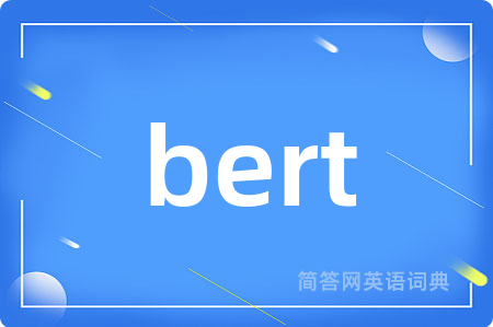 bert是什么意思,bert的中文翻译 bert