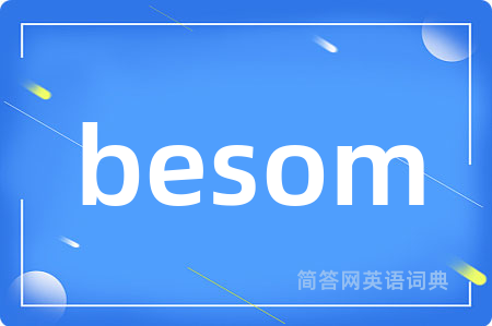 besom是什么意思,besom的中文翻译 besom